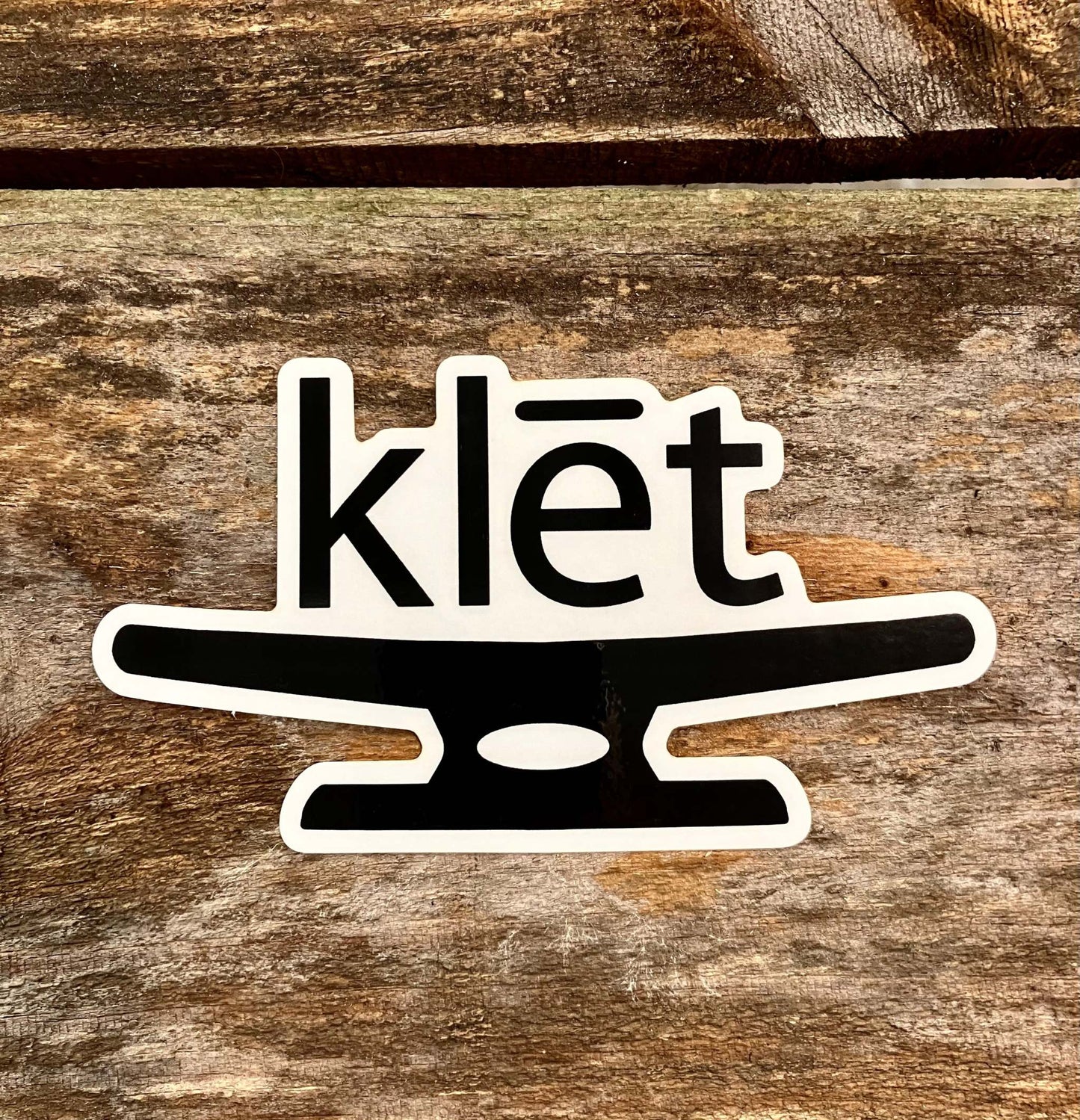 Klēt - Black/Clear Sticker